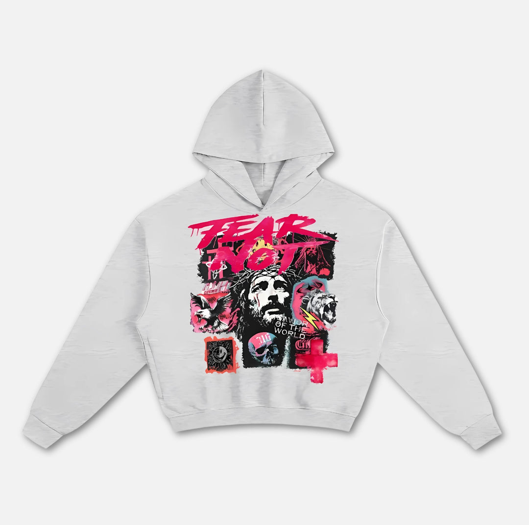 Redemption Boxy Hoodie xx Flower Gray S 